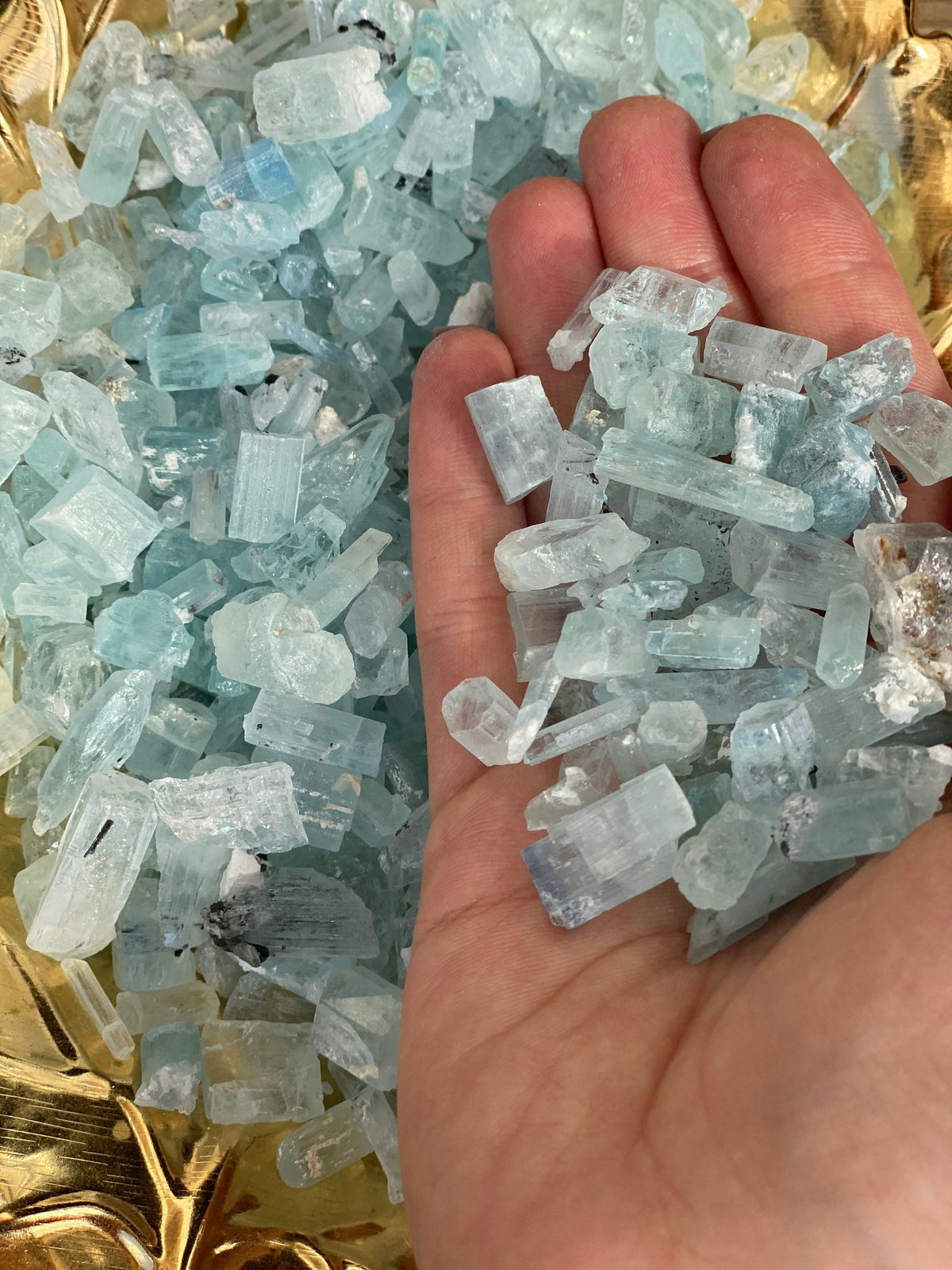 Raw Aquamarine Chunk: Nigar, Pakistan Mineral Specimen (13-22mm)