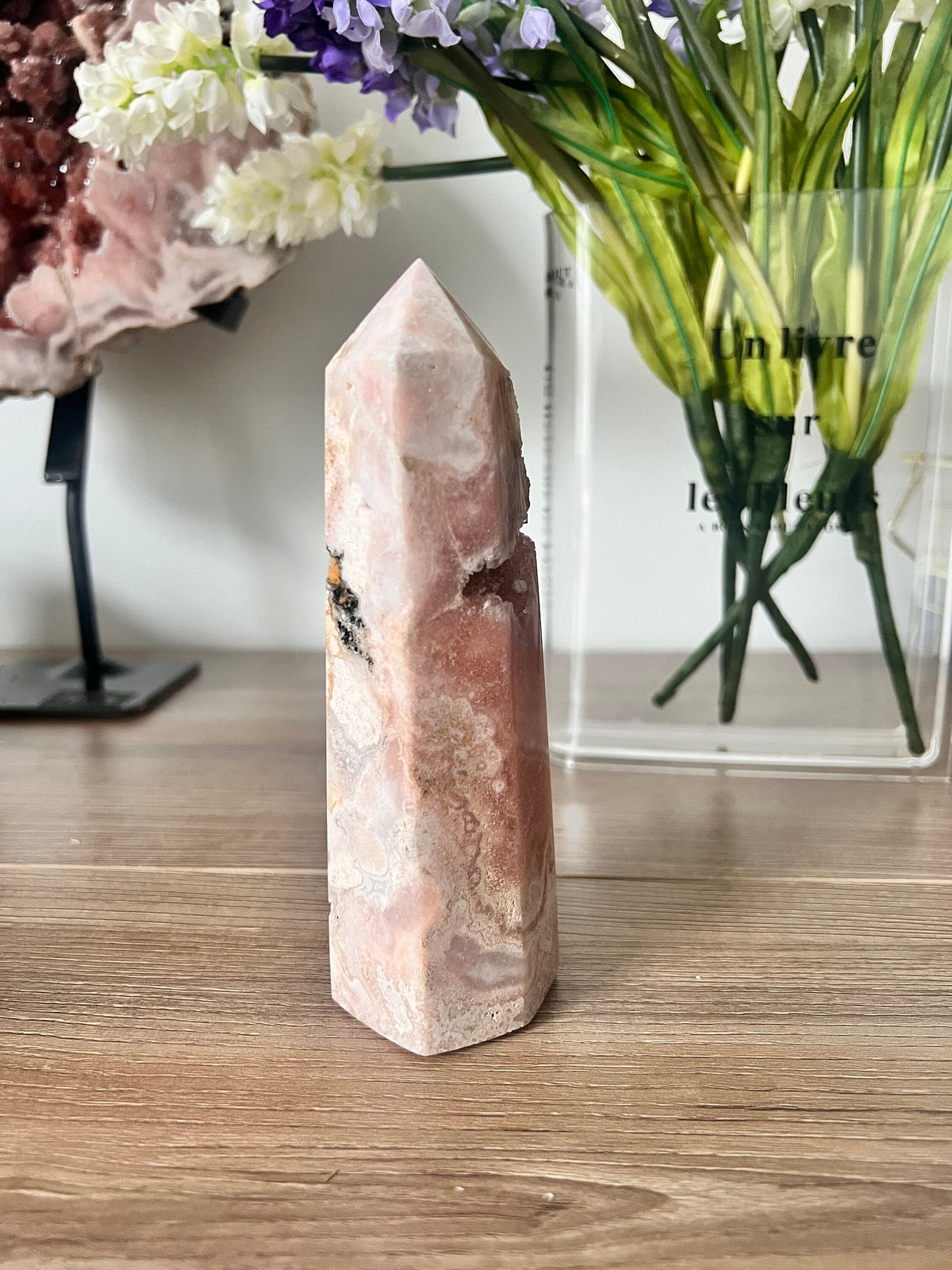 Pink Amethyst Crystal Point Tower, 155mm