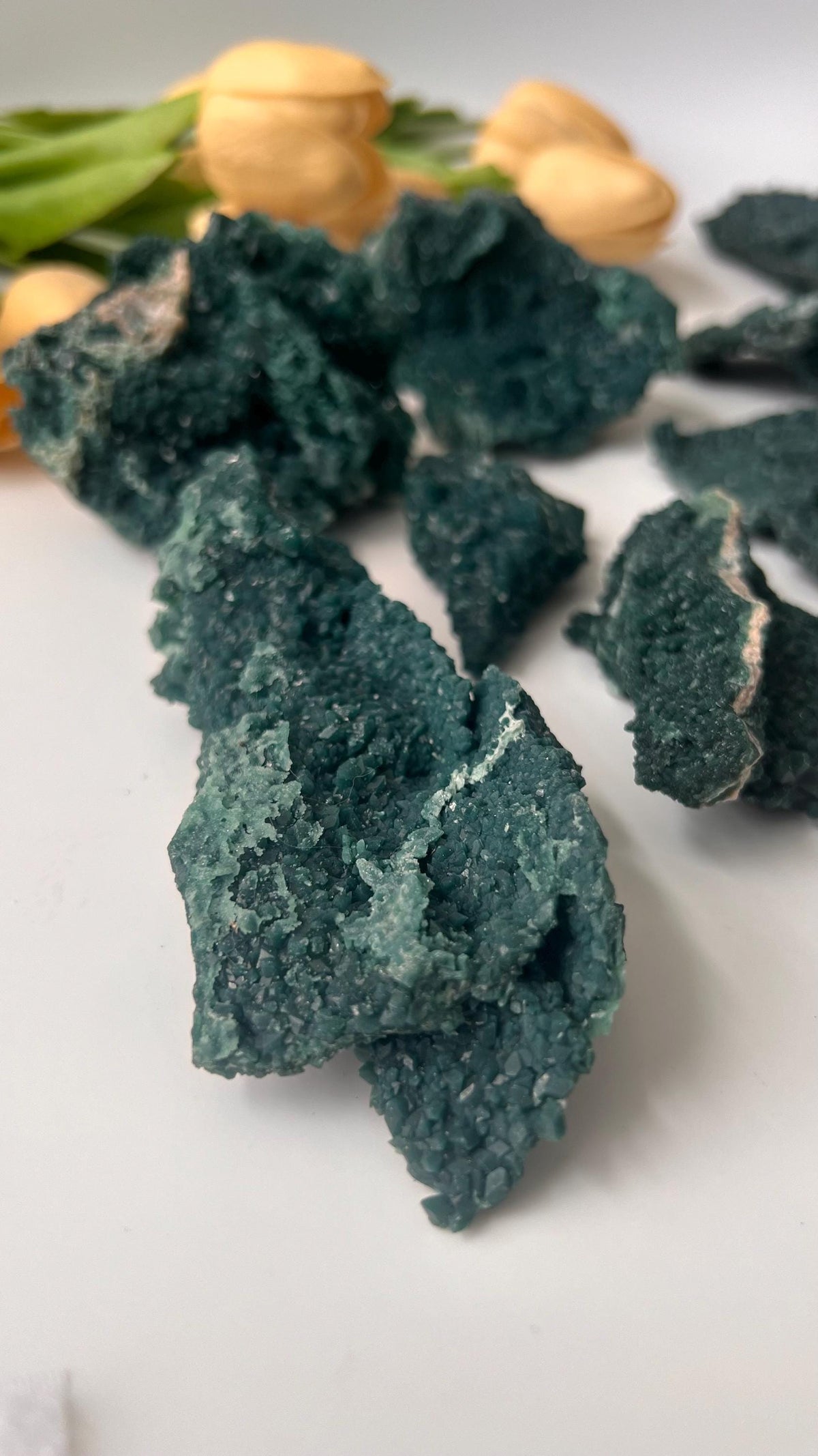 Rare Green Apophyllite cluster from India