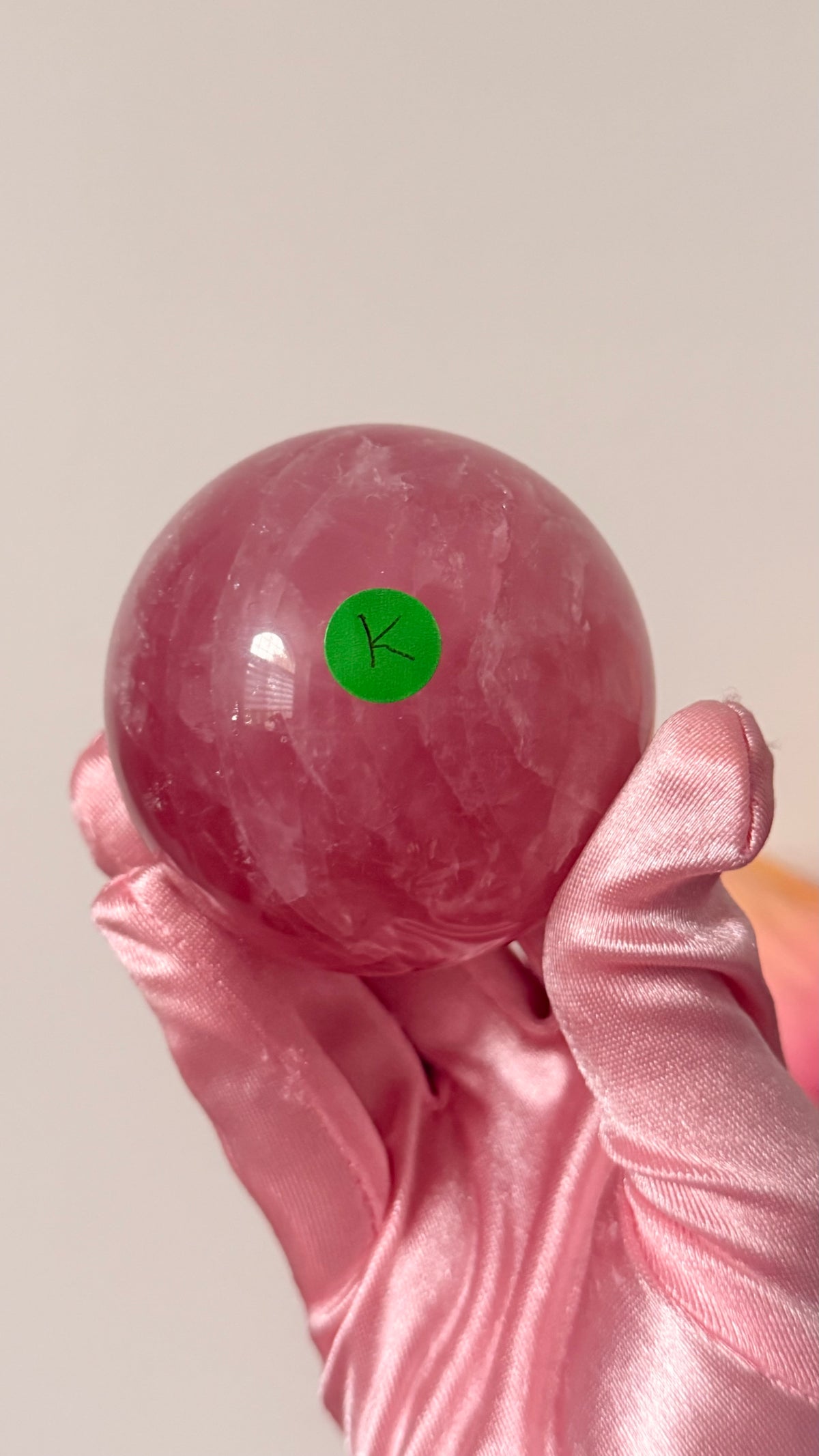 Mauve gemmy Rose Quartz Sphere – Madagascar #K