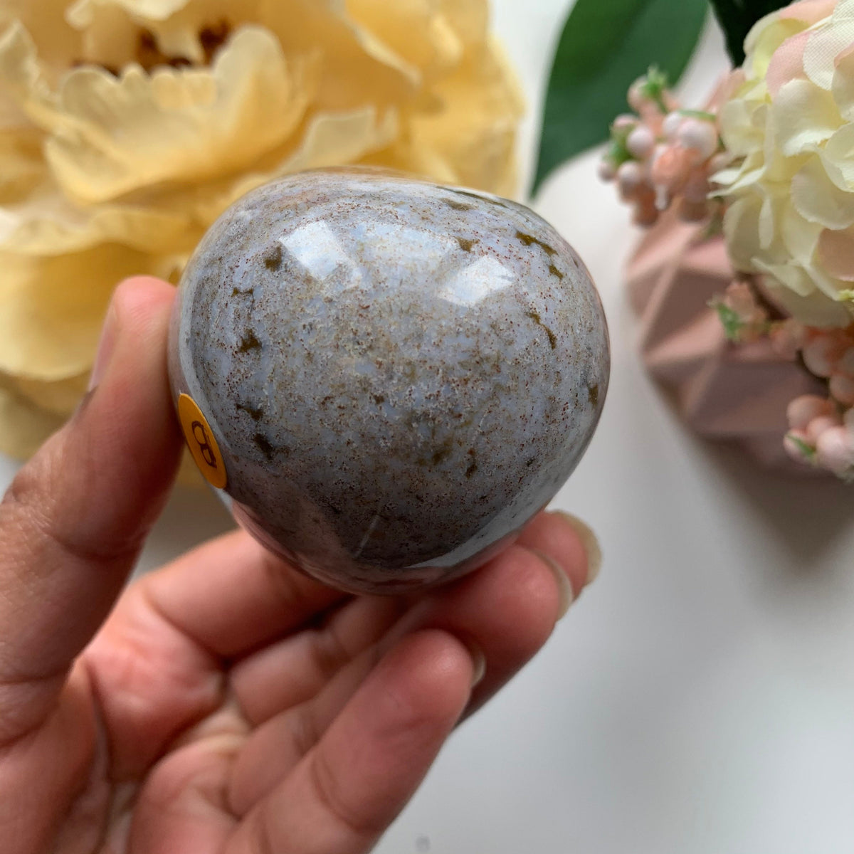 Ocean Jasper Sphere: Madagascar Crystal Ball, Healing Stone