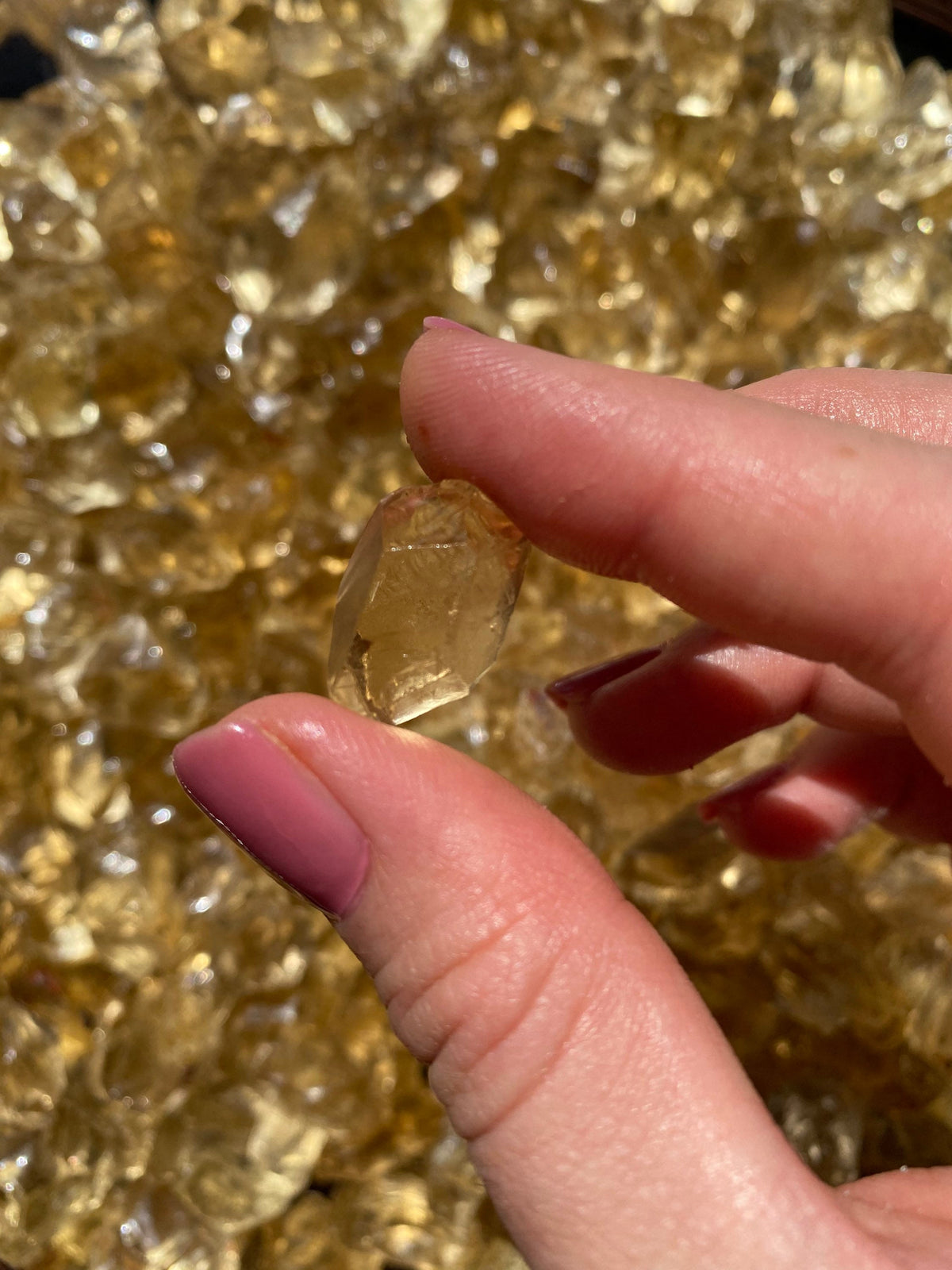 Raw Citrine Crystal Point - Natural Untreated Stone from Brazil
