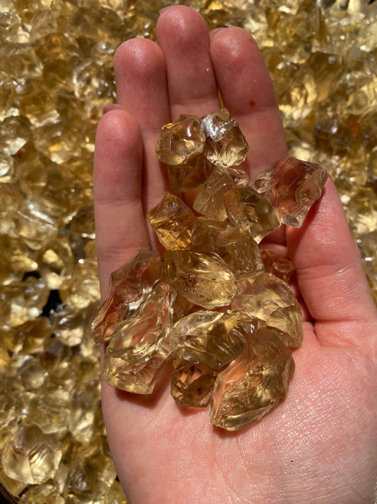 Raw Citrine Crystal Point - Natural Untreated Stone from Brazil