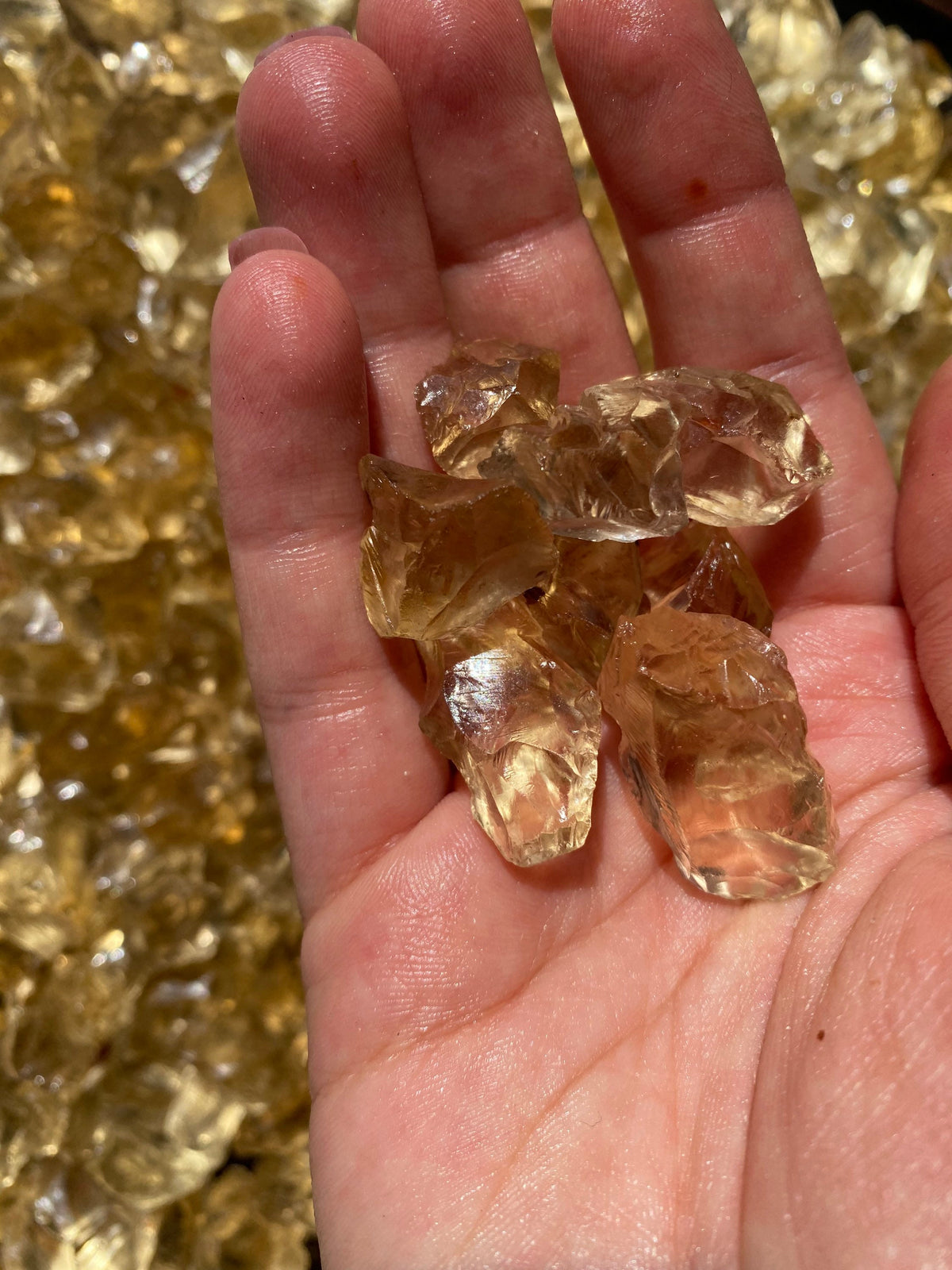 Raw Citrine Crystal Point - Natural Untreated Stone from Brazil