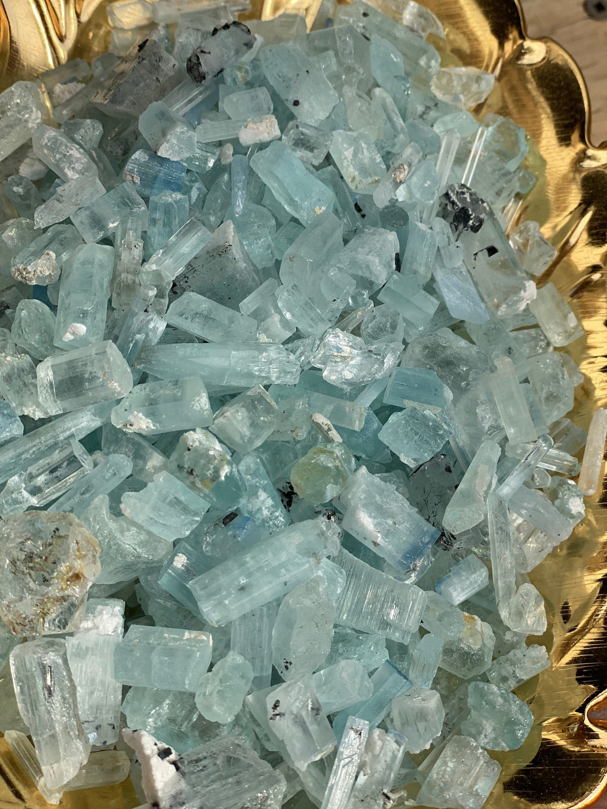 Raw Aquamarine Chunk: Nigar, Pakistan Mineral Specimen (13-22mm)