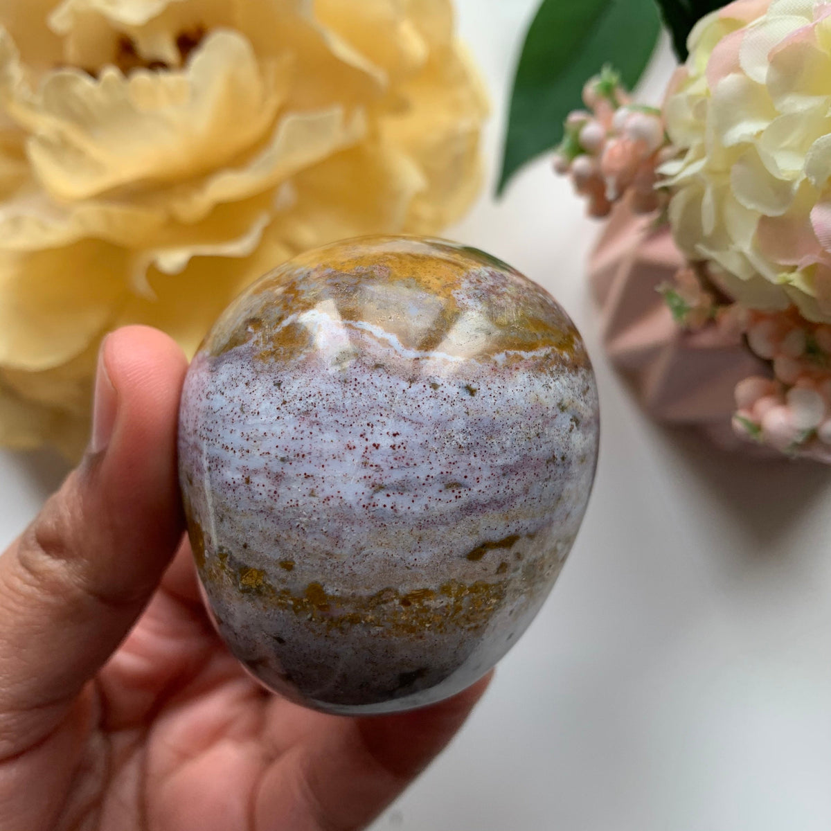 Ocean Jasper Sphere: Madagascar Crystal Ball, Healing Stone