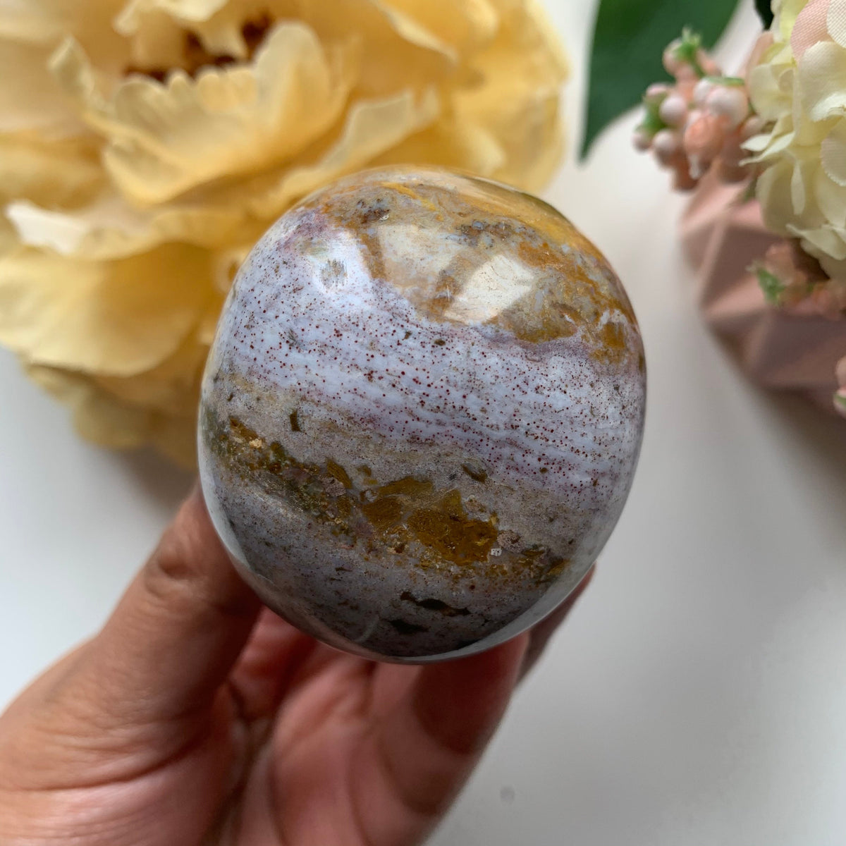 Ocean Jasper Sphere: Madagascar Crystal Ball, Healing Stone