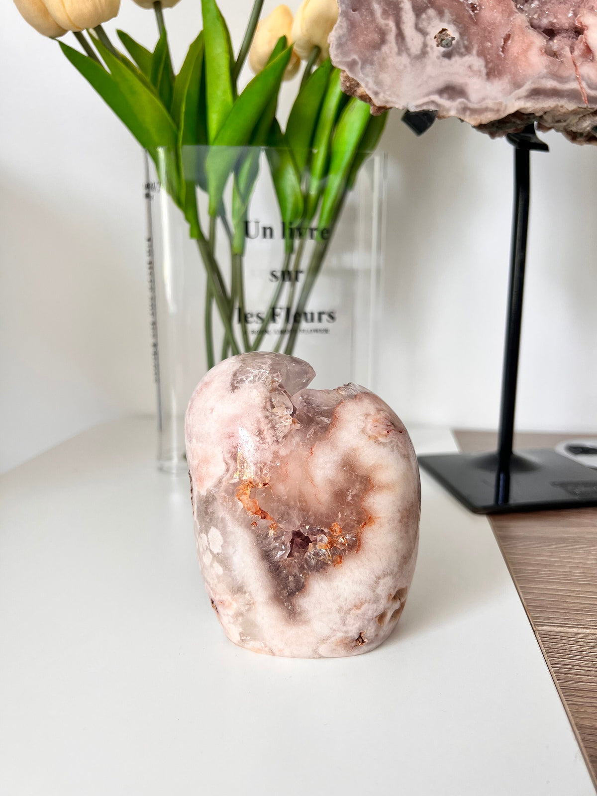 Sparkly Pink Amethyst Freeform Crystal - 850g