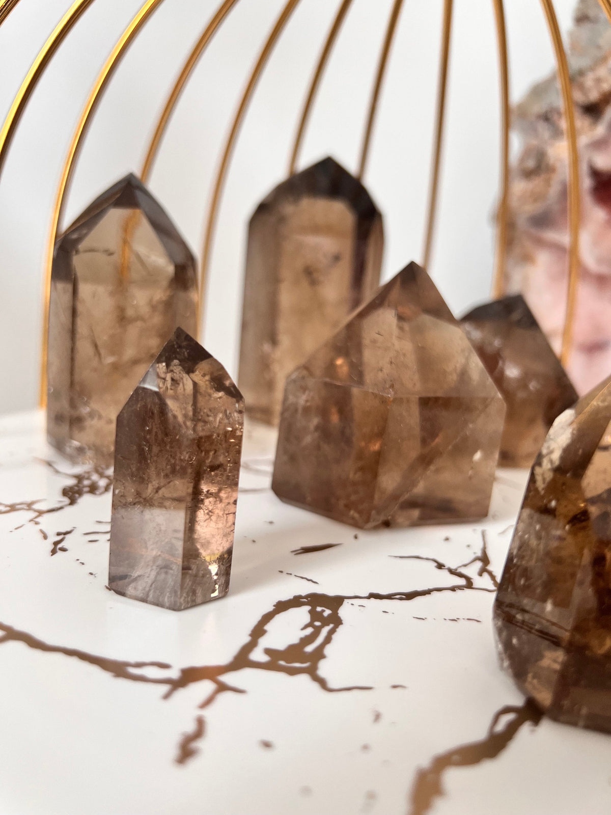 Smoky Quartz Crystal Point / Smokey Quartz towers / Smokey Quartz from Brazil