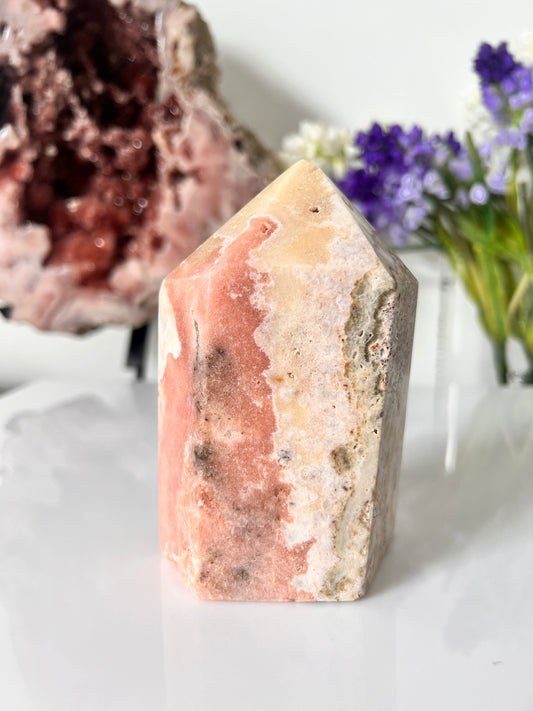 Chunky Pink Amethyst Point Tower, Crystal Decor (764g)