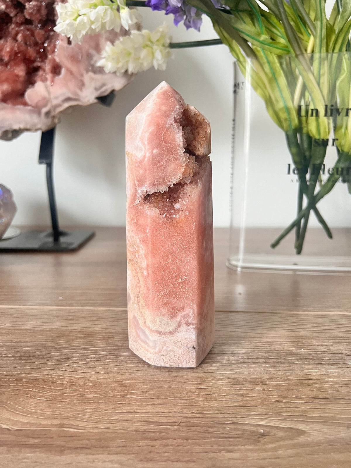 Pink Amethyst Crystal Point Tower, 155mm