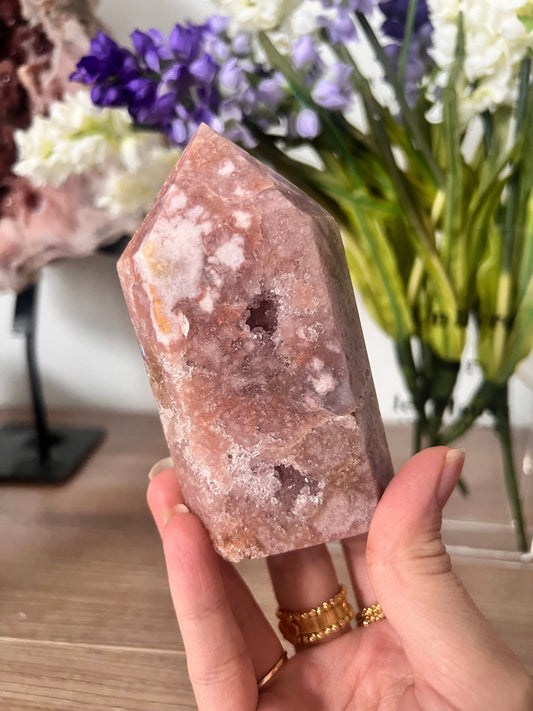 Pink Amethyst Crystal Tower Point (105x56x35mm)