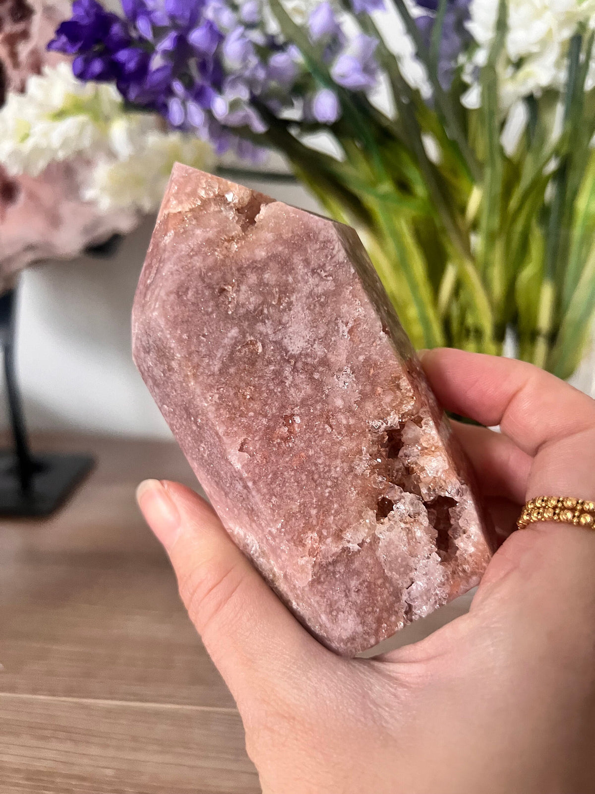 Pink Amethyst Crystal Tower Point (105x56x35mm)