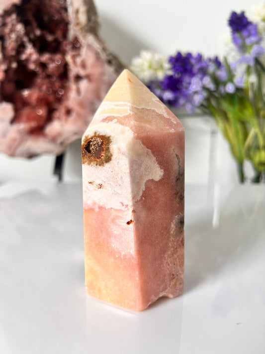 Chunky Pink Amethyst Point Tower, Crystal Decor (764g)
