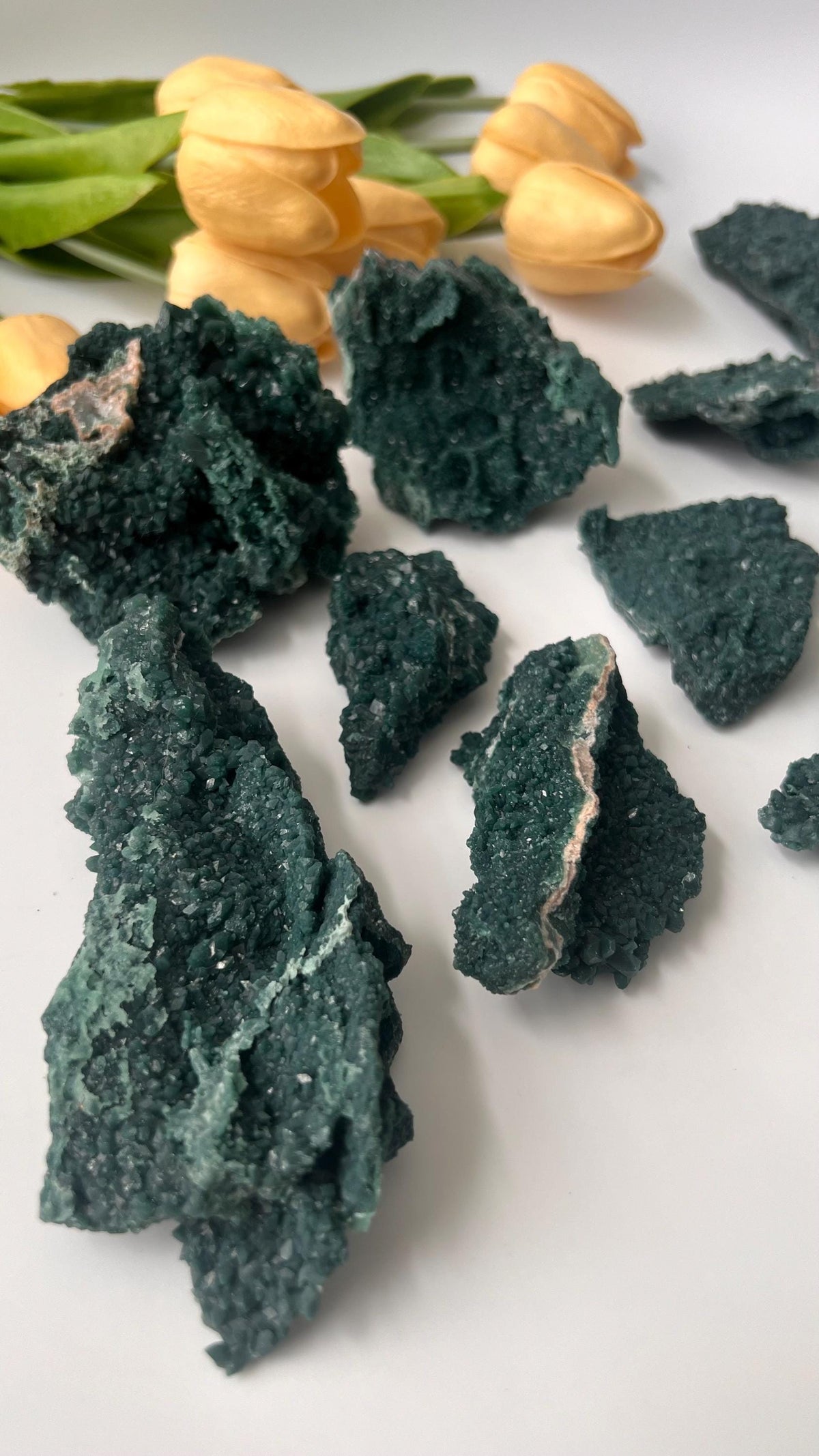 Rare Green Apophyllite cluster from India