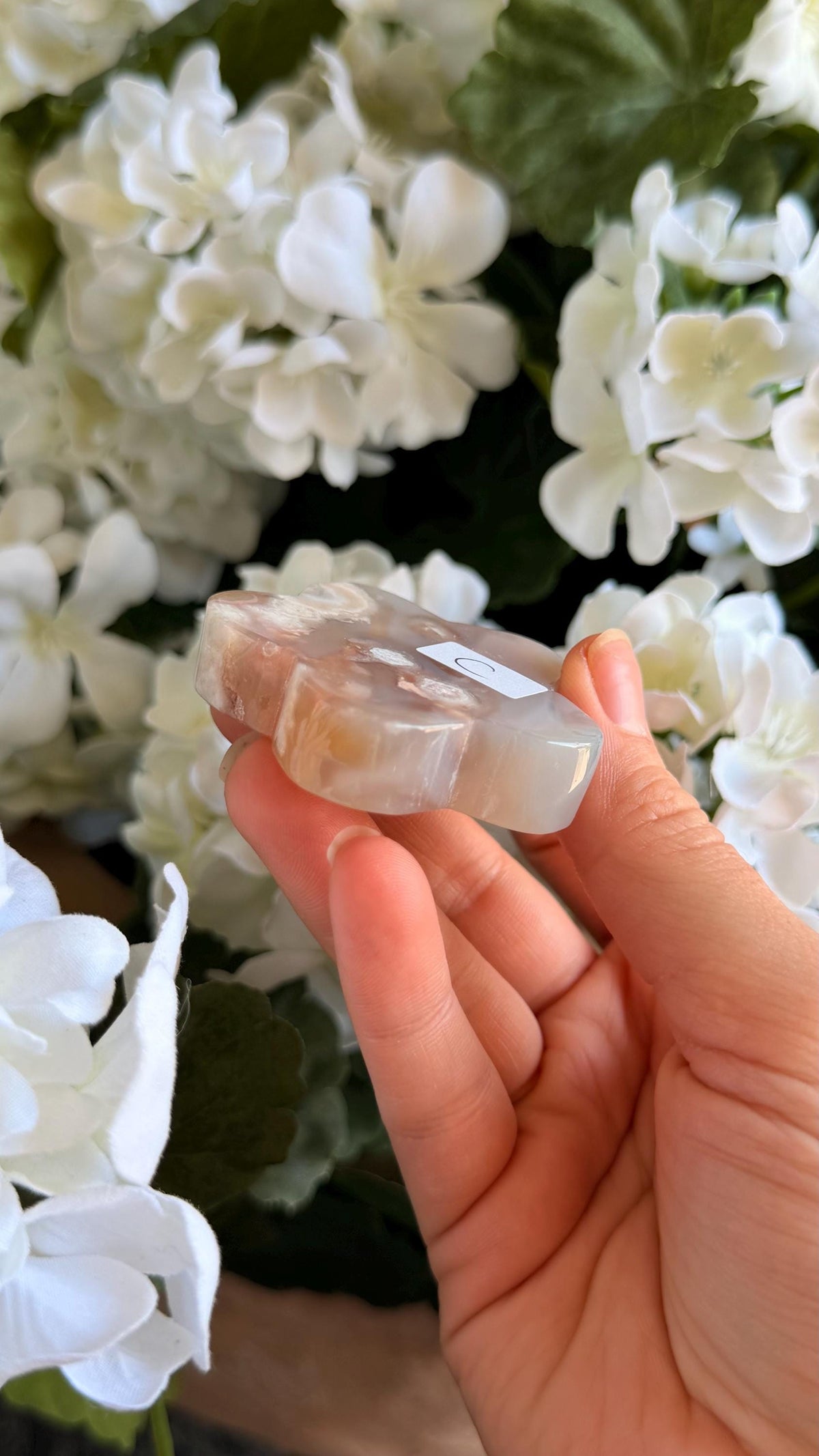 Flower Agate Crystal Carving, Carnelian Stone, Crystal Tower Home Decor