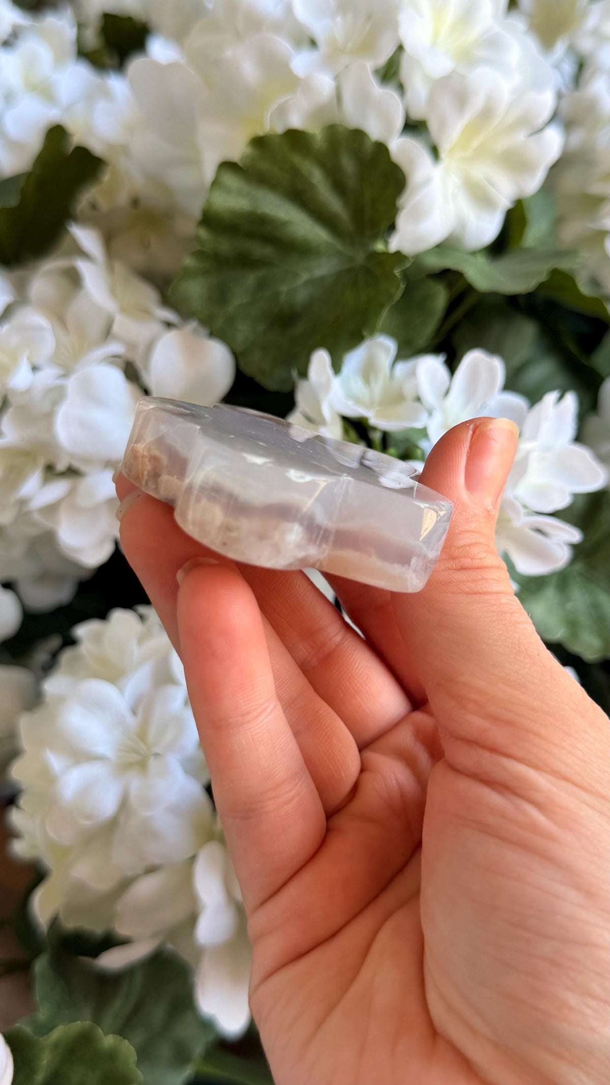 Flower Agate Carnelian Flower Carving Crystal Tower (53mm)