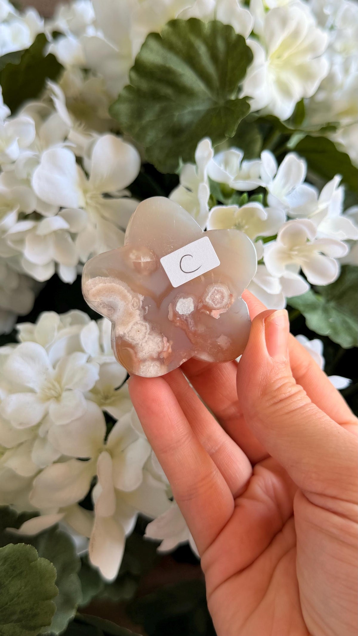 Flower Agate Crystal Carving, Carnelian Stone, Crystal Tower Home Decor