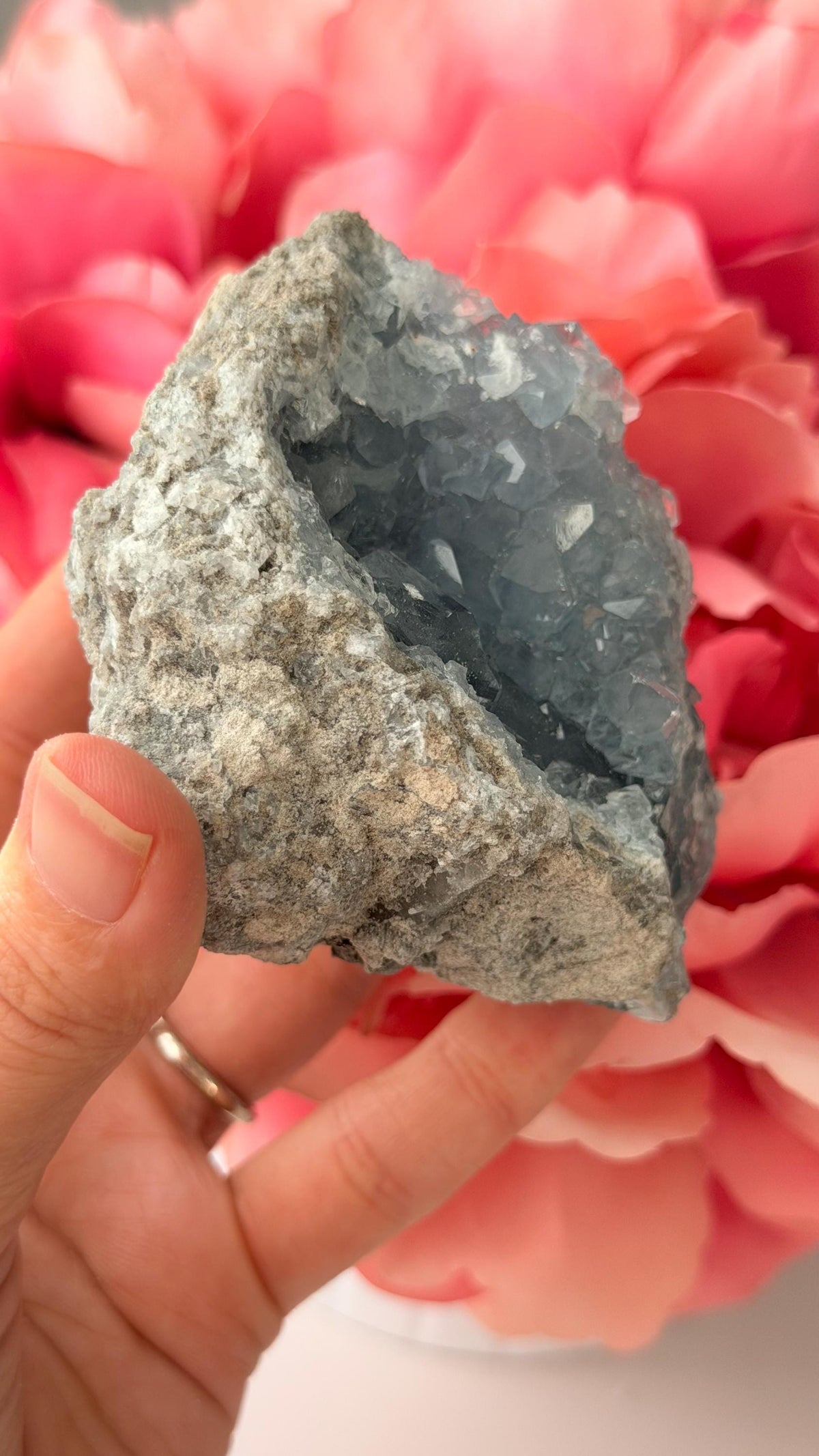 High Quality Celestite Cluster /Crystal/ Celestite Egg/ Celestite carving / Celestite Cluster #F