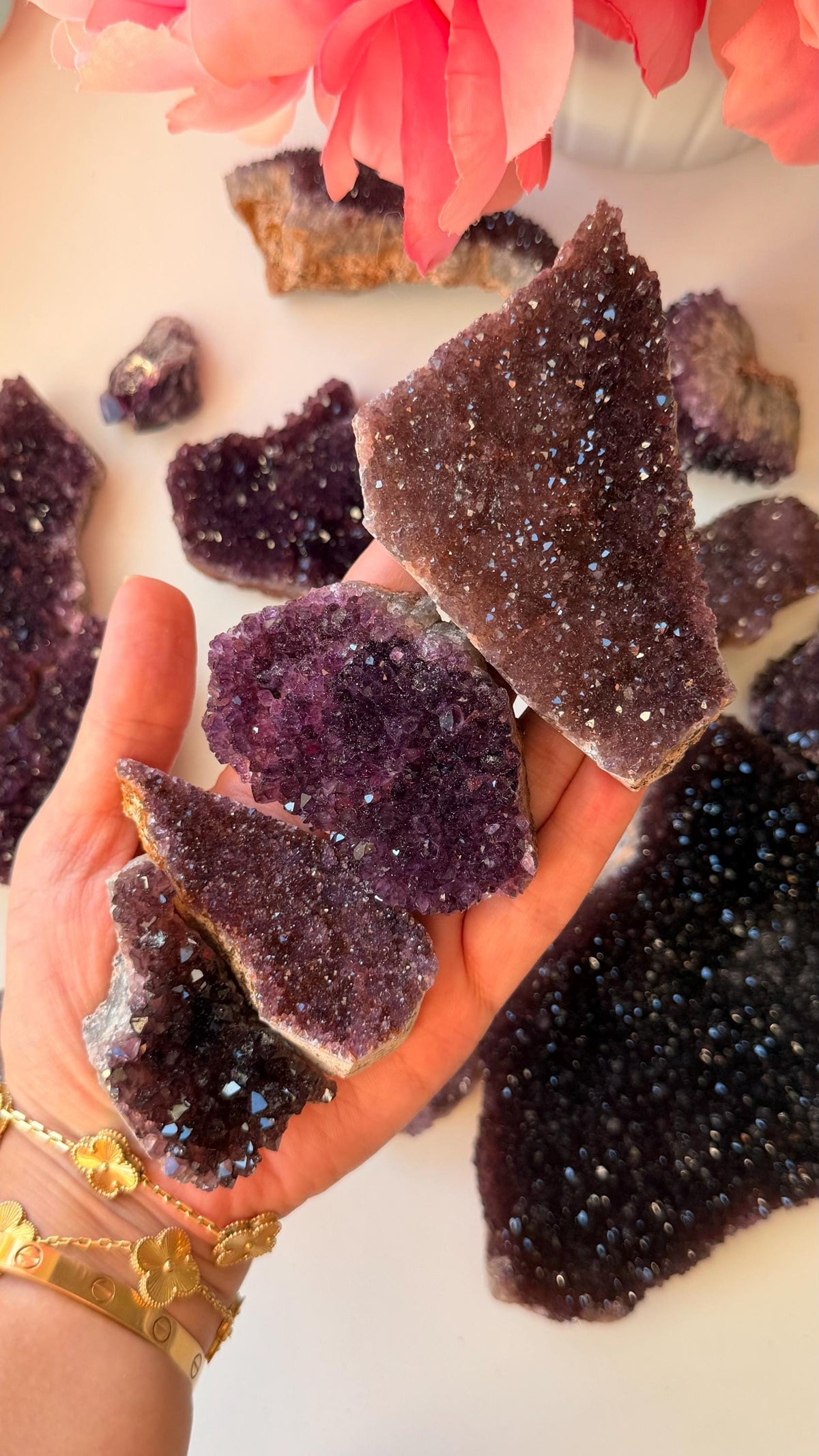 High Quality Alaçam Amethyst/ Alacam Amethyst / Amethyst Cluster / deep purple Amethyst / Amethyst crystal tower