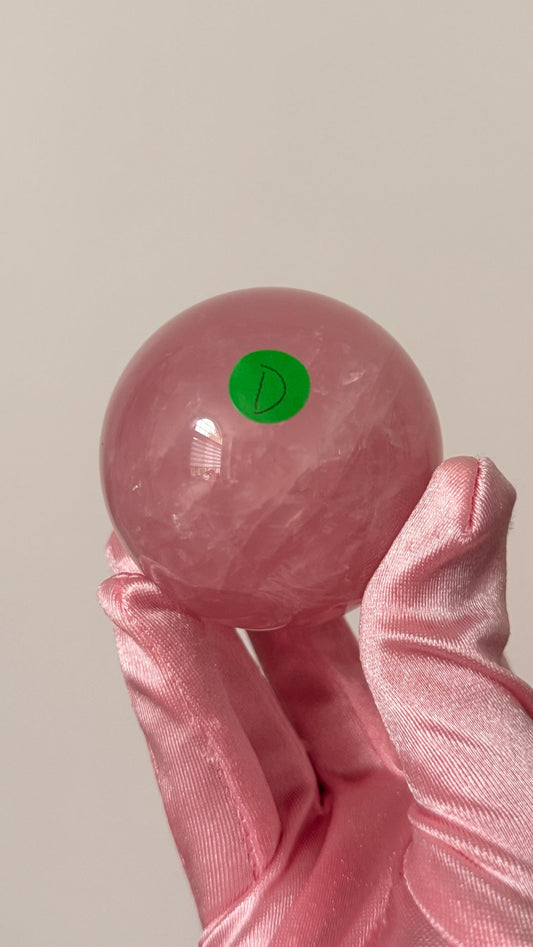 High quality gemmy Rose Quartz Sphere – Madagascar #D
