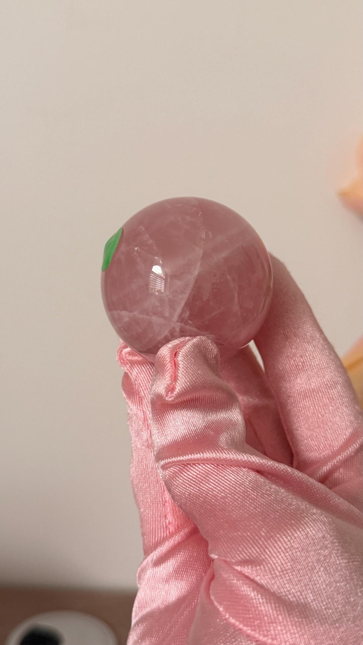 High quality gemmy Rose Quartz Sphere – Madagascar #F