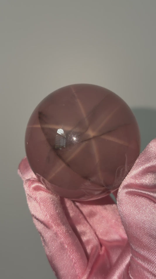 Translucent High quality Rose Quartz sphere- Madagascar